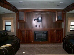 electric fireplace and entertainment center