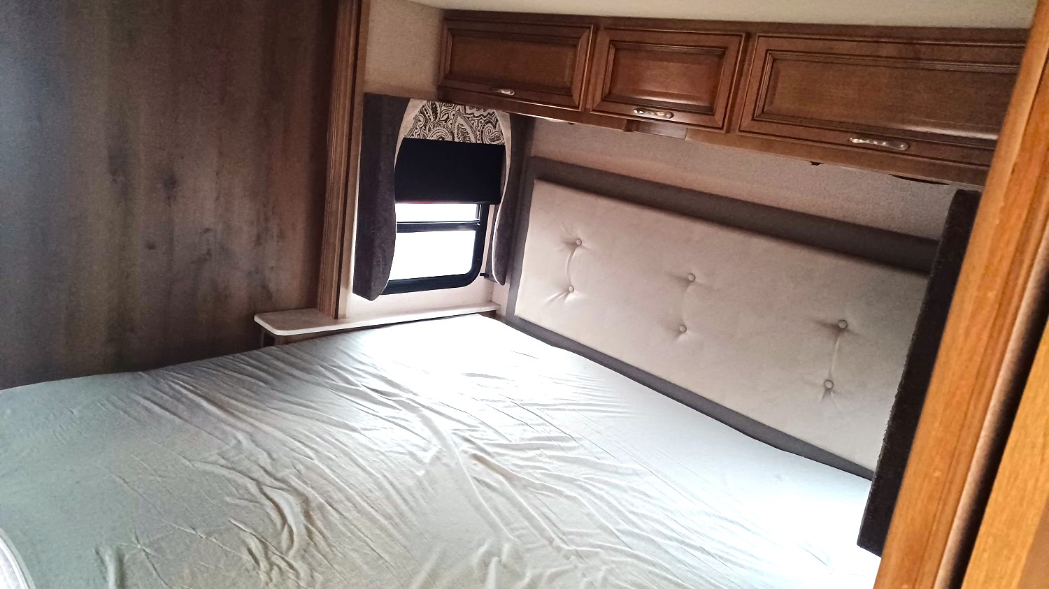 Fleetwood Bounder 35K with a, you guessed it, bed