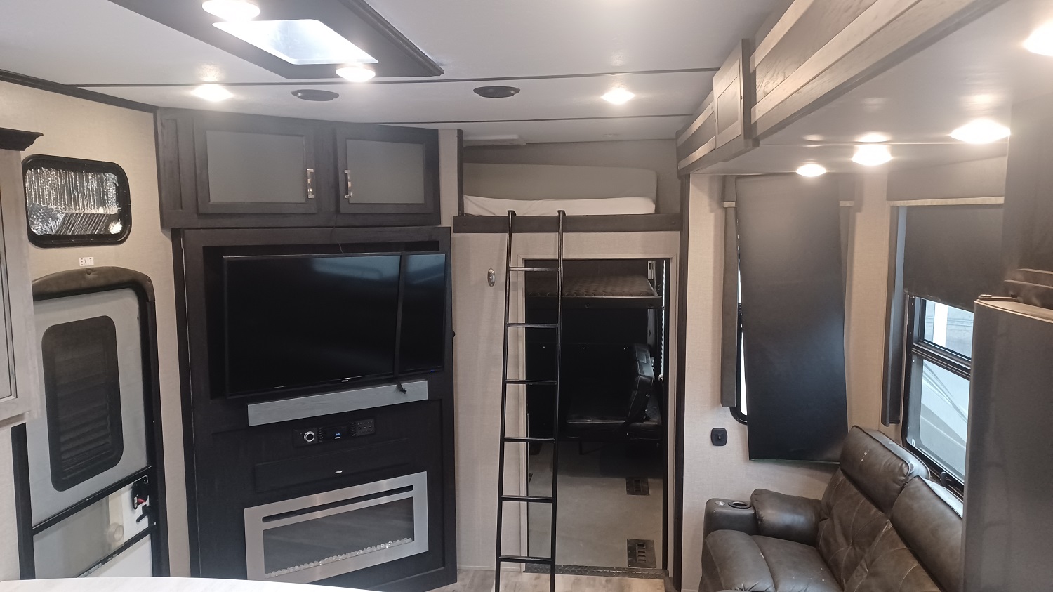 Fuzion 369 living room with loft bed